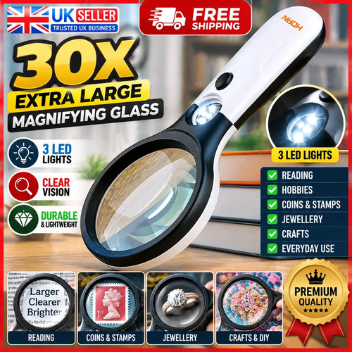 30x extra large magnifying - 30x,