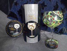 Enesco By Lolita Ladybug Hand Blown Cocktail Wine Glass 24 oz