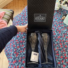 Pair Of Stuart Fine Crystal