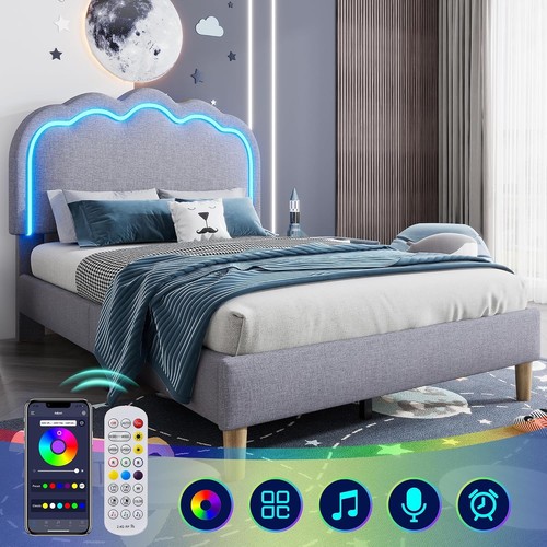 Single upholstered bed - upholstered, 3ft
