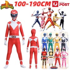 Kids Adult Mighty Morphin Power Rangers Costume Cosplay Book Week Halloween UK