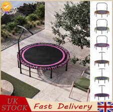 Adults Trampoline Foldable Fitness Jumper Rebounder Excercise kids Play w/Handle