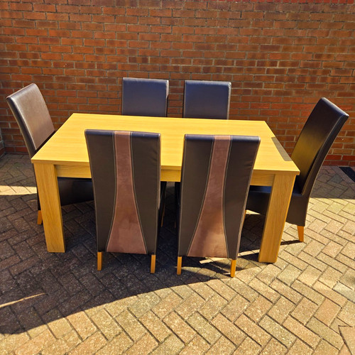 Rectangular light wood dining - light,