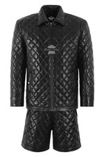 Men’s Quilted Leather Jacket