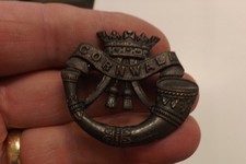 MILITARY CAP BADGE DUKE OF CORNWALL LIGHT INFANTRY 4.5CMS X 4CMS (4115)