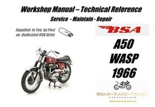 BSA A50 WASP Service Repair