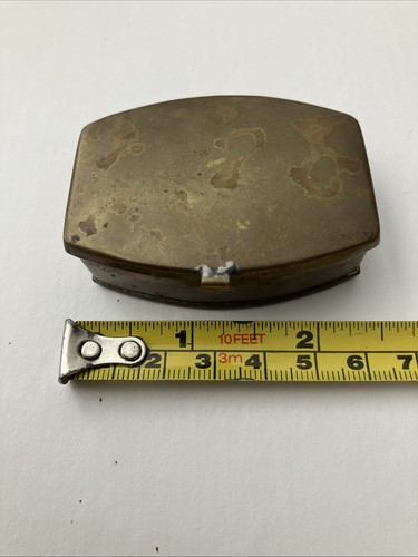 Brass hinged trinket - hinged,