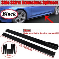 For Ford Fiesta ST MK5 6 Mk7 MK7.5 Side Skirts Extension Splitter Lip 78.7" NEW