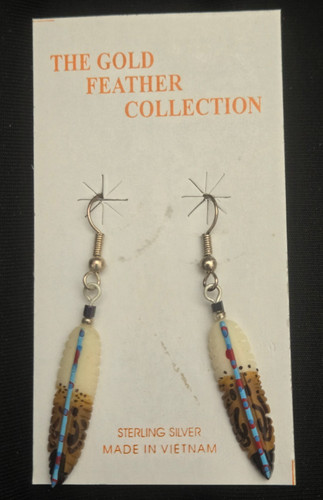Hand painted gold - hand-painted, feather