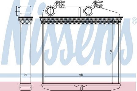 Nissens heater for alfa - nissens,