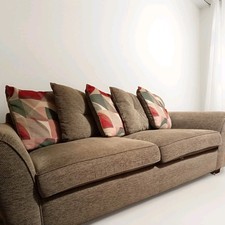  SCS Grey Fabric Sofa with Cushions – Lovely, From a Smoke & Pet-Free Home