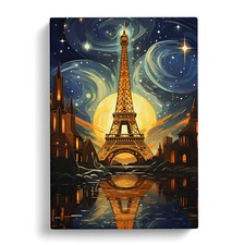 Eiffel Tower Art Deco Canvas