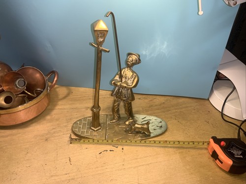 Vintage brass street lamp - vintage,