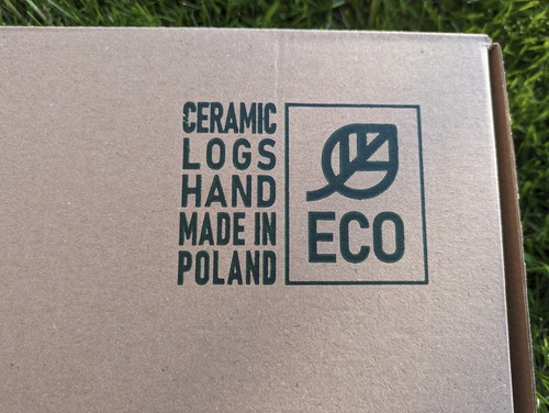 New ceramic logs mix hand - ceramic, made
