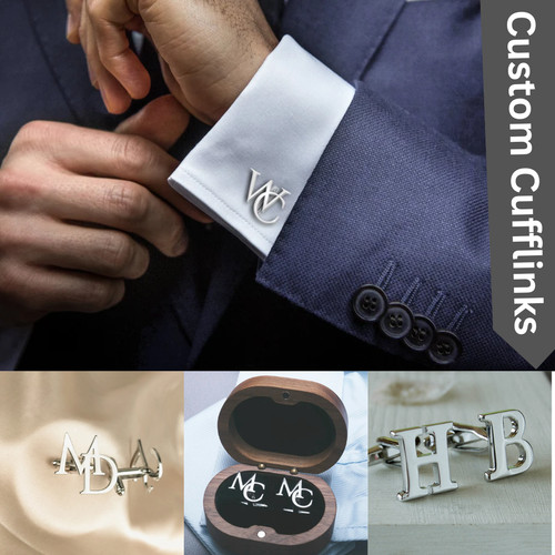 Personalised men cufflinks - personalised, men's