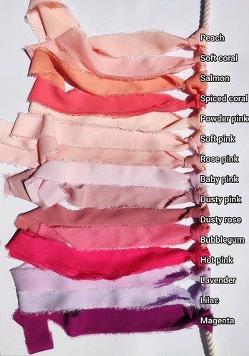Chiffon ribbon silk ribbons - 1m,