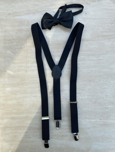 Mens adjustable black braces - mens,