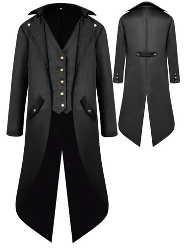 Men steampunk vintage jacket - men's,