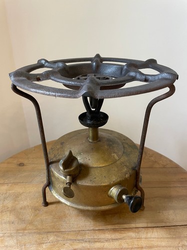 Vintage paraffin stove brass - vintage,