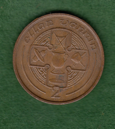 Isle man 1988 two pence - of,