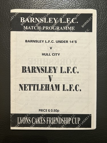 1995 barnsley ladies - 13.8.1995.barnsley, v