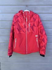 CLWR  Color wear Red Waterproof Ski Jacket Ladies Size M Warm Windproof hood 
