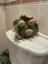 Crochet Dinosaur Toilet Roll
