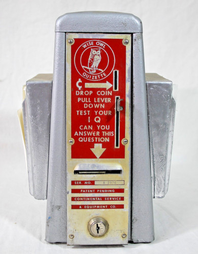 Vintage wise owl quizette coin - wise,