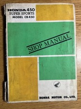 Original BLACK BOMBER Honda CB450 Super Sport Shop Manual RARE FACTORY JAPAN WOW