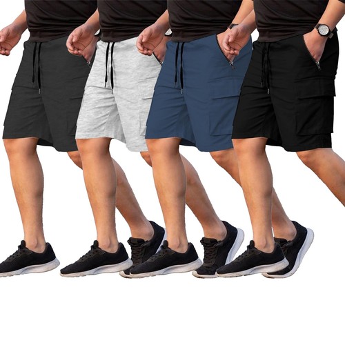 Men cargo shorts with - with, zipper
