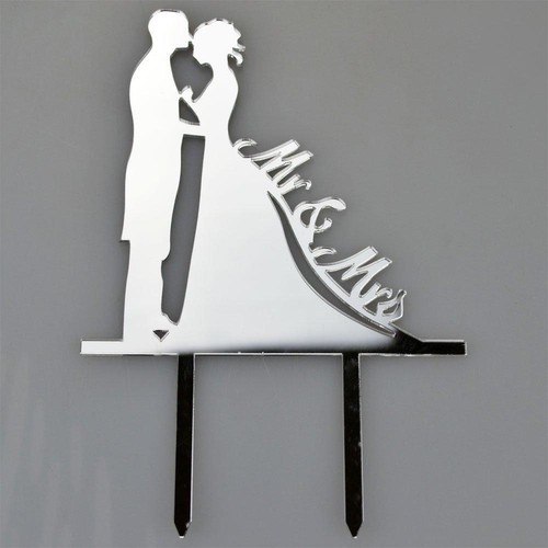Mrs bride groom silver - mr,