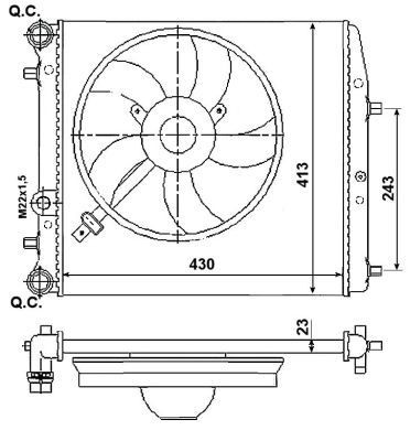 Nrf radiator for volkswagen - radiator,