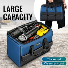 Strap Multifunctional Tool Bag Heavy Duty Hard Base Storage Case Tool Organiser