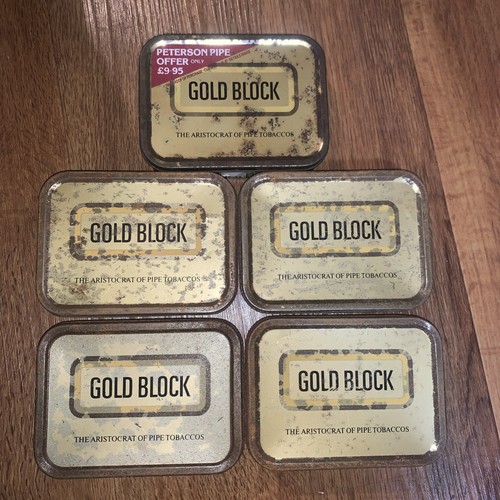 Gold block pipe tobacco - gold,