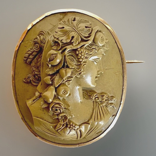 Antique high relief 14k - antique, yg