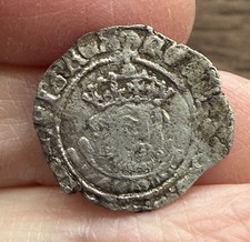 HENRY VIII (1509-1547). BASE SILVER ISSUE HALFGROAT.