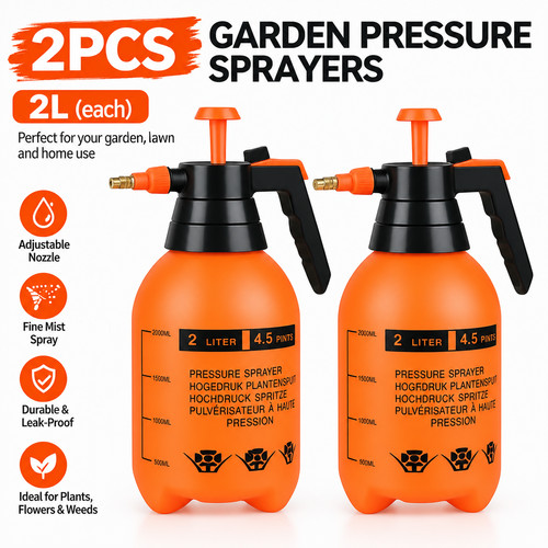2x2l garden pressure sprayer - 2x2l,