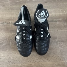 Vintage Adidas Predator Quattro 2 FG Black Football Boots (early 2000’s) UK 10
