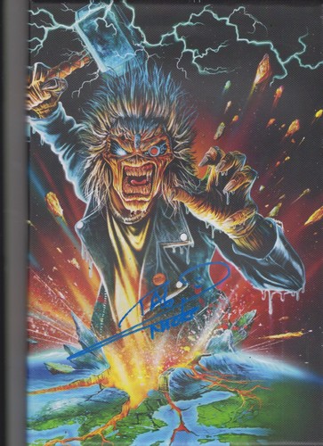 Iron maiden hand signed - iron,