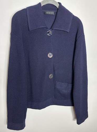 Ischiko navy wool blend - navy,