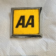 Classic AA Metal Badge For