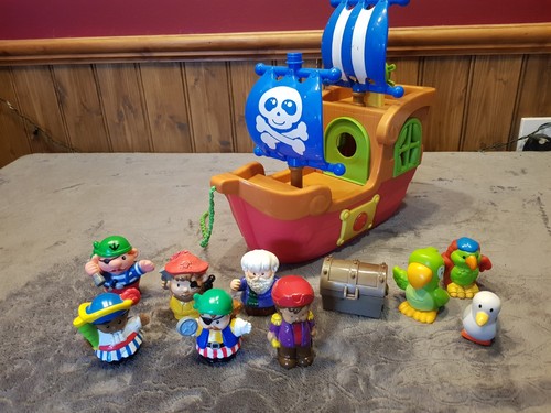 Toy pirate ship - pirate, ship,