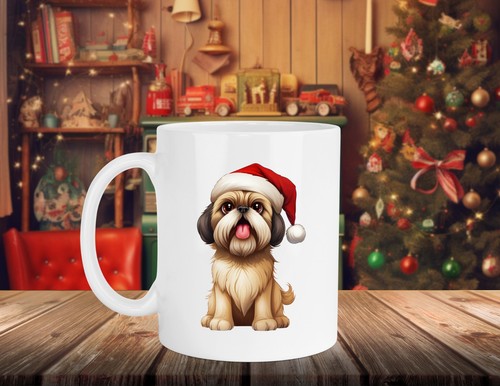 Lhasa apso dog funny - lhasa, christmas