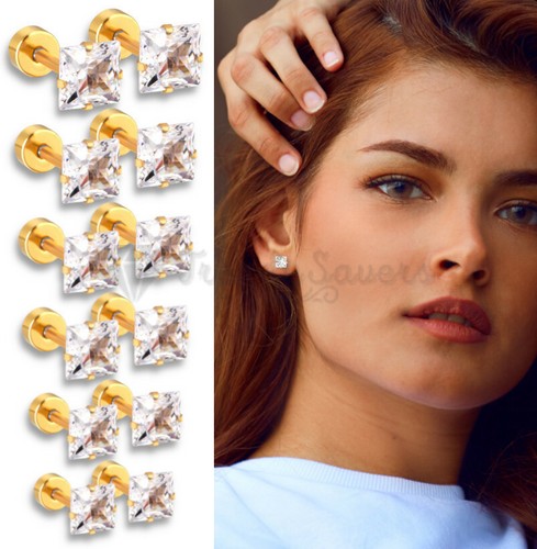 Gold plated surgical steel - gold,
