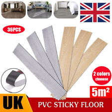 5 m² Floor Planks Tiles Self-Adhesive Panels Wood Effect Vinyl Flooring Kitchen
