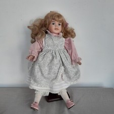 Vintage porcelain doll made - vintage,