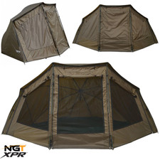 NGT XPR Brolly Shelter System Carp Fishing Shelter Bivvy 60" With Storm Poles