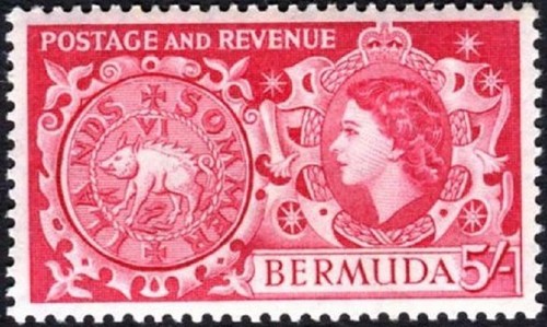 Bermuda 1953 qeii 5s - bermuda,