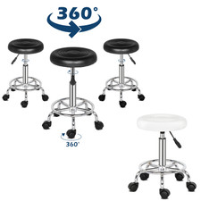 Adustable 360° Swivel Stool Round Bar Stool Salon Chair Beauty Workshop Office