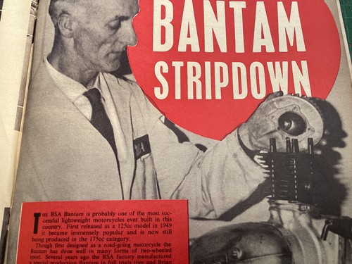 Bsa bantam engine - engine, strip
